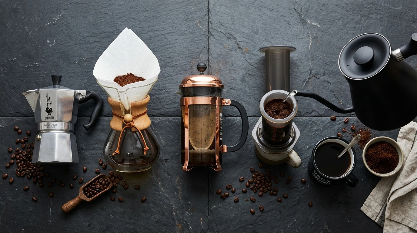 Druhy přípravy kávy: Přehled od espressa po aeropress | DejKafe.cz